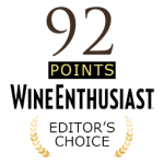 Editors Choice Wine Enthusiast - 92 puntos - añada 2020